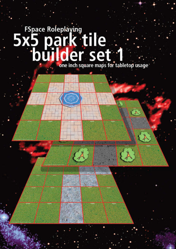 FSpaceRPG 5×5 park tile builder set 1