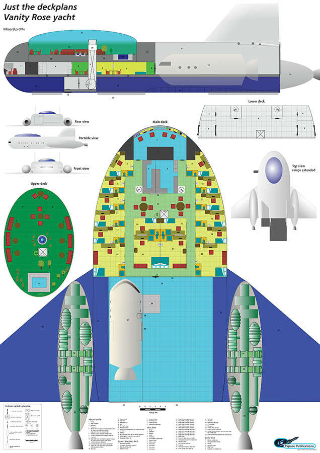 Vanity Rose yacht ship plans sheet
