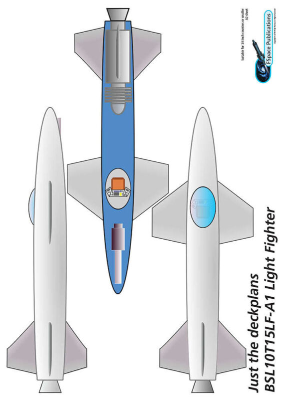 BSL10T15LF-A1 Light Fighter ship plans sheet