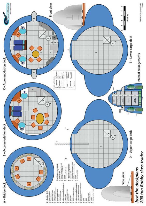 200ton Robby class trader ship plans sheet