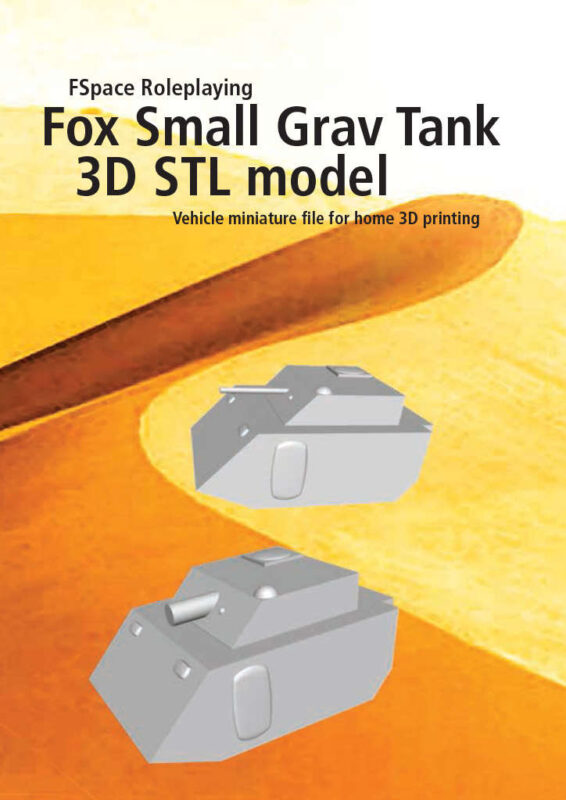 Fox Small Grav Tank 3D STL model