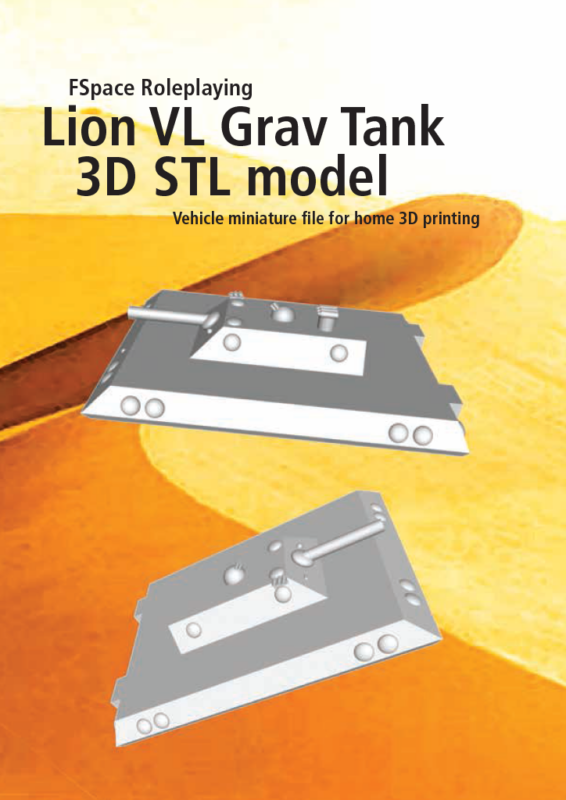 Lion Very Large Grav Tank 3D STL model
