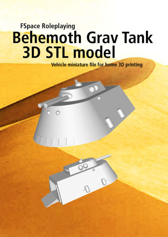 Behemoth Extra Large Grav Tank 3D STL model