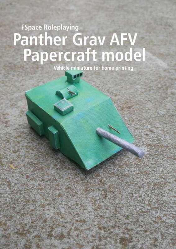 Tiger Large Grav Tank and Cheetah SPG Papercraft models