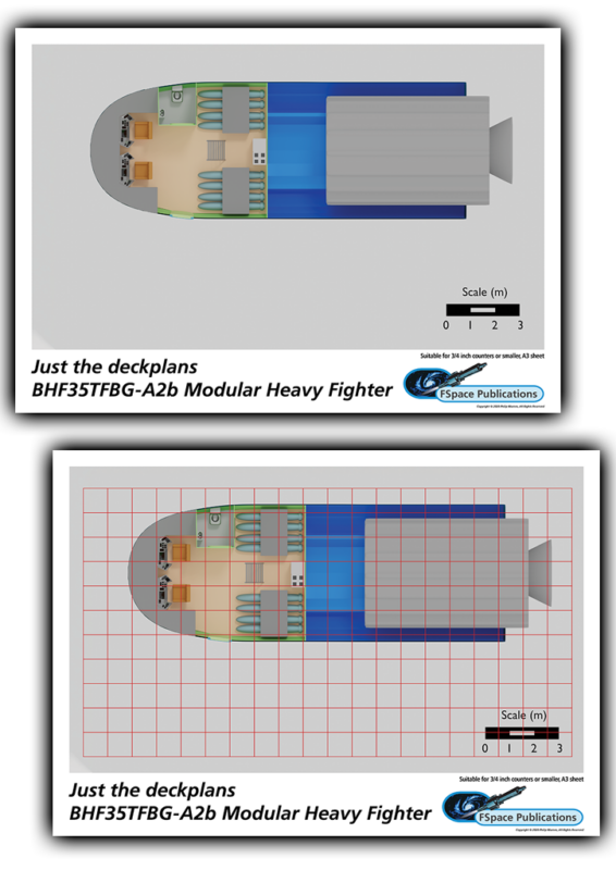 BHF35TFBG-A2b Modular Heavy Fighter plans 3/4 inch HiDef sheet