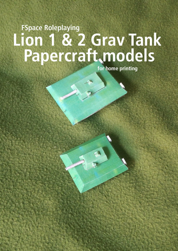 Fox Small Grav Tank Papercraft model