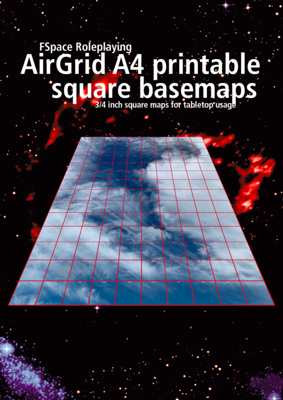 FSpaceRPG AirGrid A4 printable square basemaps – 3/4 inch