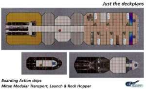 Boarding Action ship plans sheet