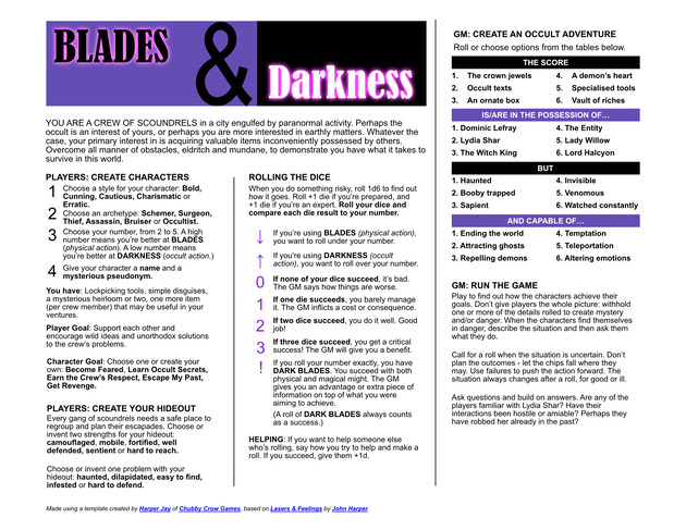 Blades & Darkness